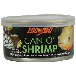 Zoo Med Reptile 1.2 oz Zoo Med Can O Shrimp High Protein Food for Aquarium Fish & Invertebrates