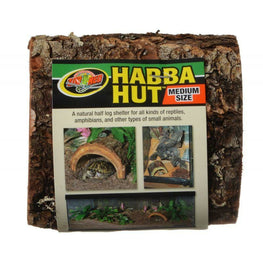 Zoo Med Reptile Zoo Med Habba Hut Natural Half Log with Bark Shelter