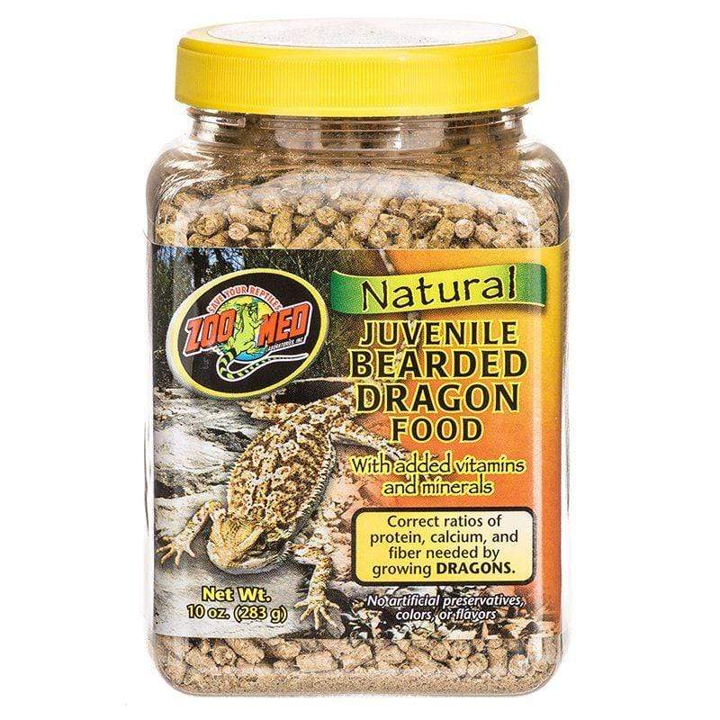 Zoo Med Reptile 10 oz Zoo Med Natural Juvenile Bearded Dragon Food