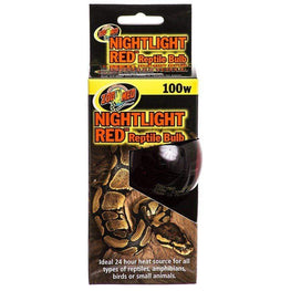 Zoo Med Reptile 100 Watts Zoo Med Nightlight Red Reptile Bulb