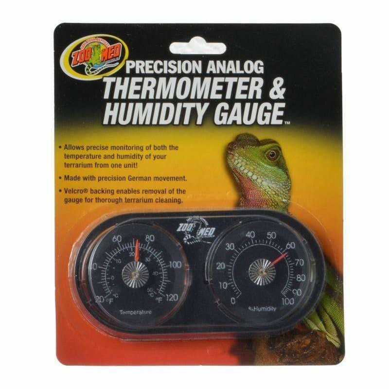 Zoo Med Reptile Analog Thermometer & Humidity Gauge Zoo Med Precision Analog Thermometer & Humidity Gauge
