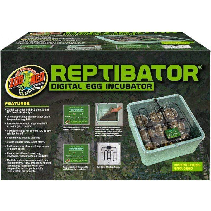 Zoo Med Reptile 55 Watt (18"L x 18"W x 9.5"H) Zoo Med ReptiBator Digital Egg Incubator