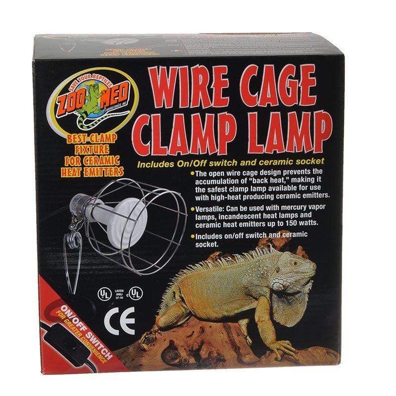 Zoo Med Reptile 1 Pack - (150 Watts Max) Zoo Med Wire Cage Clamp Lamp