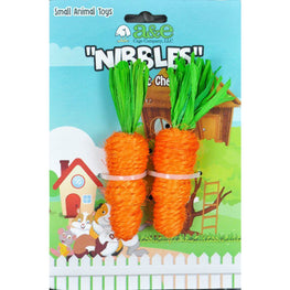 AE Cage Company Small Pet 2 count AE Cage Company Nibbles Carrot Loofah Chew Toys with Jute