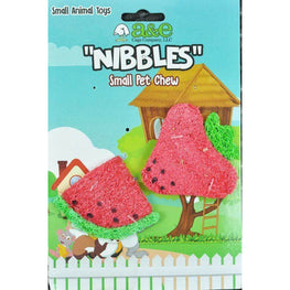 AE Cage Company Small Pet 2 count AE Cage Company Nibbles Strawberry and Watermelon Loofah Chew Toys