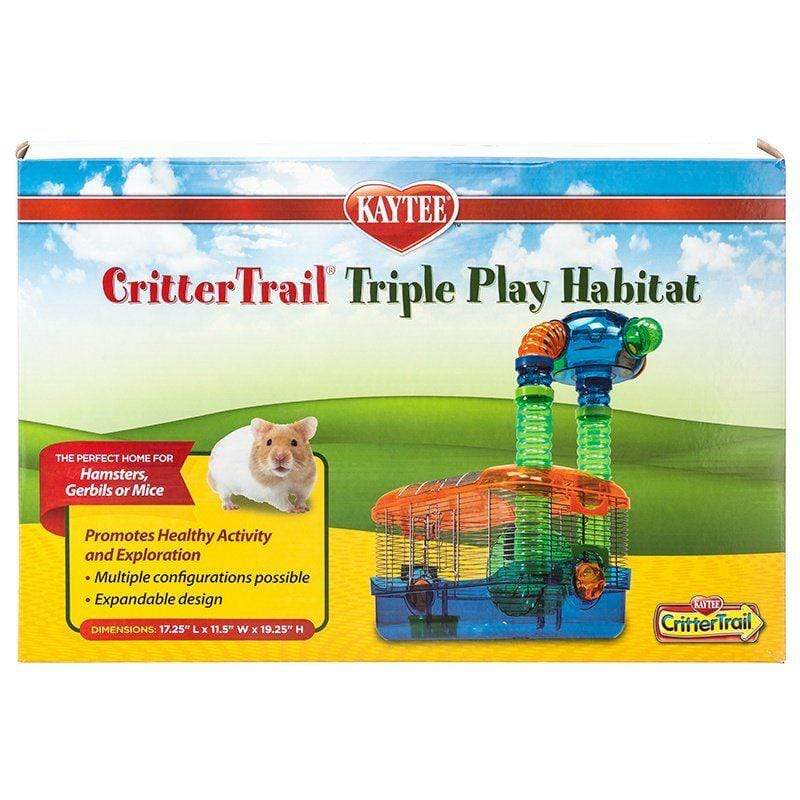 Kaytee Small Pet 17.25"L x 11.5"W x 19.25"H Kaytee Critter Trail Triple Play Habitat