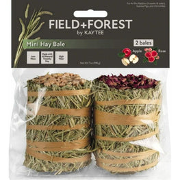 Kaytee Small Pet 2 count Kaytee Field and Forest Mini Hay Bale Apple and Rose