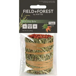 Kaytee Small Pet 1 count Kaytee Field and Forest Mini Hay Bale Carrot