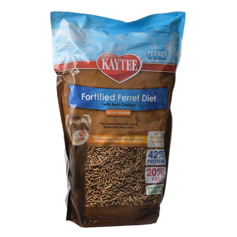 Kaytee Small Pet 4 lbs Kaytee Fortified Ferret Diet with Real Chicken