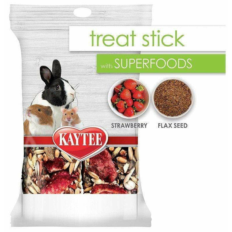 Kaytee Small Pet 5.5 oz Kaytee Superfoods Small Animal Treat Stick - Strawberry & Flax