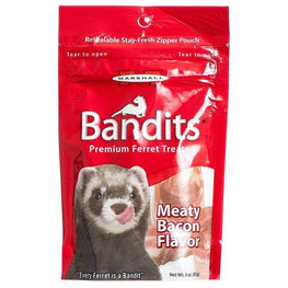Marshall Small Pet 3 oz Marshall Bandits Premium Ferret Treats - Bacon Flavor