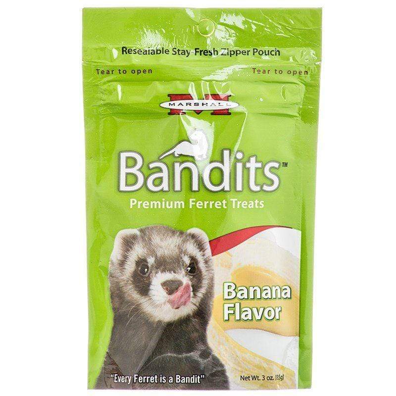 Marshall Small Pet 3 oz Marshall Bandits Premium Ferret Treats - Banana Flavor