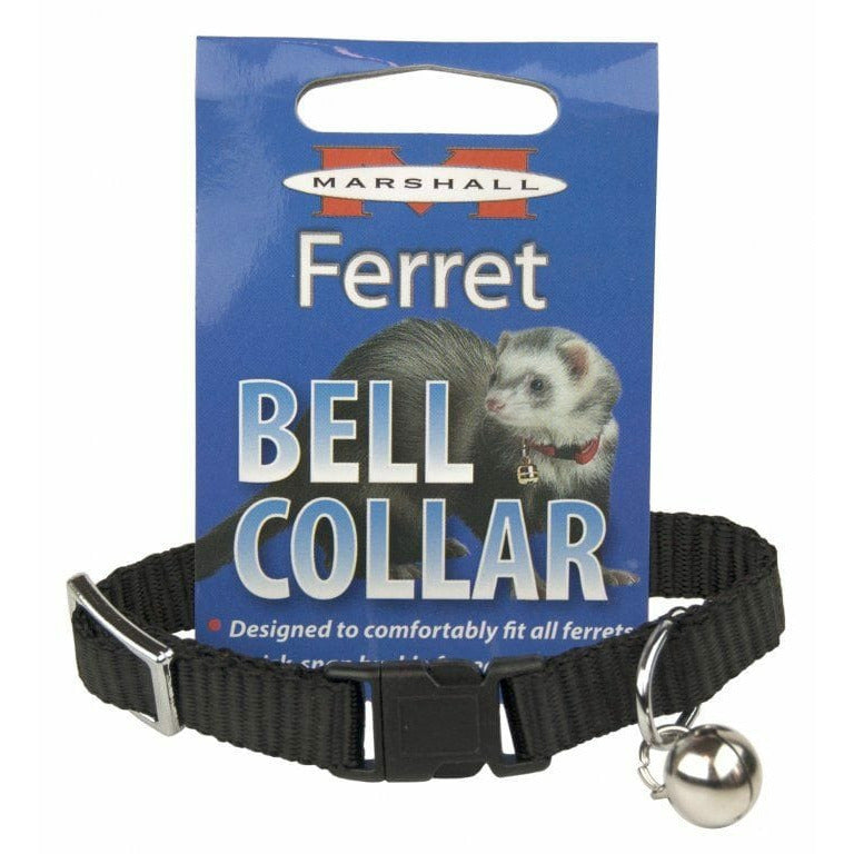 Marshall Small Pet 1 Count Marshall Ferret Bell Collar - Black