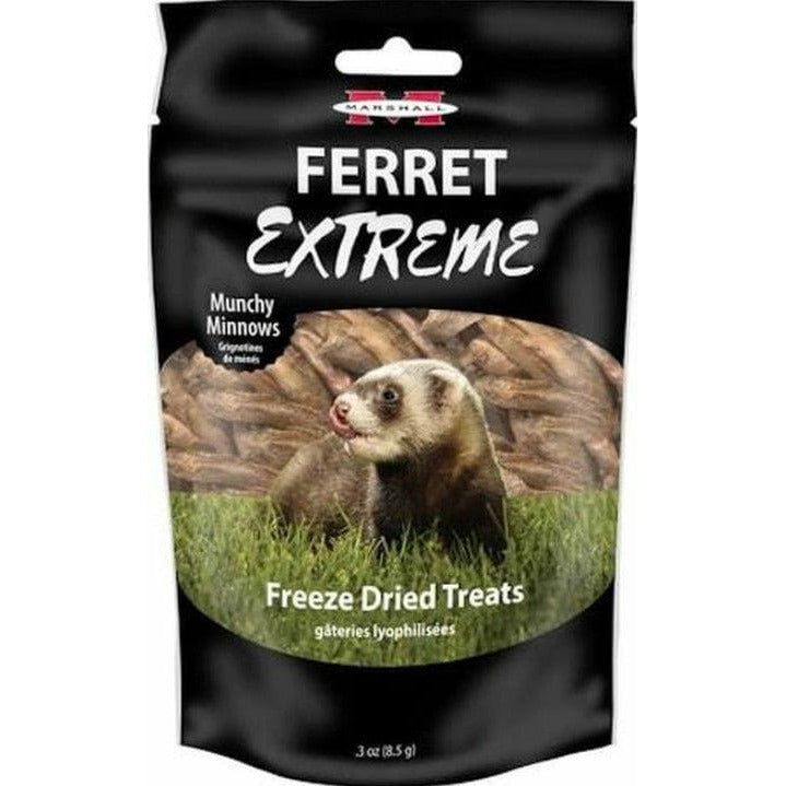 Marshall Small Pet .3 oz Marshall Ferret Extreme Munchy Minnows Freeze Dried Ferret Treat