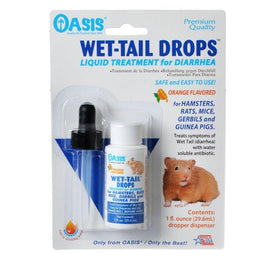 Oasis Small Pet 1 oz Oasis Small Animal Wet Tail Drops - Diarrhea Treatment