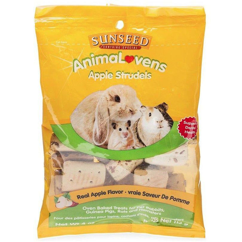 Sunseed Small Pet 4 oz Sunseed AnimaLovens Apple Strudels for Small Animals