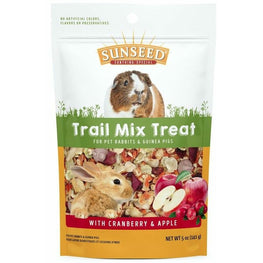 Sunseed Small Pet 5 oz Sunseed Trail Mix Treat with Cranberry and Apple for Rabbits and Guinea Pigs