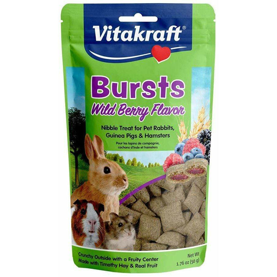 Vitakraft Small Pet 1.76 oz Vitakraft Bursts Treat for Rabbits, Guinea Pigs & Hamsters - Wild Berry Flavor