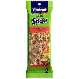 Vitakraft Small Pet 2 Pack Vitakraft Crunch Sticks Rabbit Treats - Apricot & Cherry Flavor