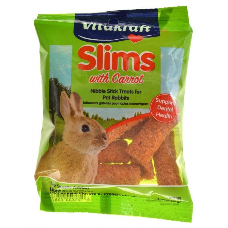 Vitakraft Small Pet 1.76 oz VitaKraft Slims with Carrot for Rabbits